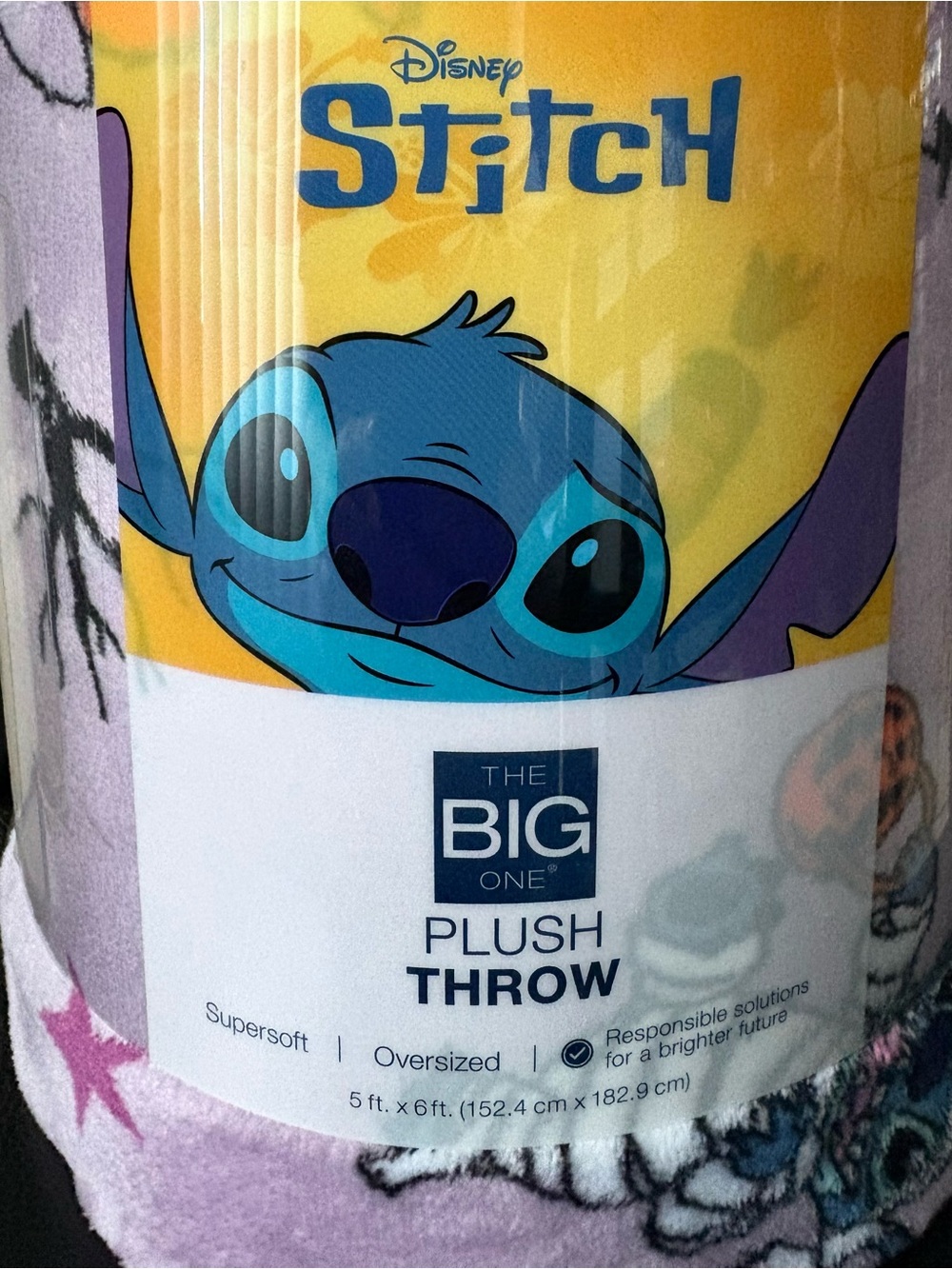 The Big One Disney Stitch Plush Throw - Halloween